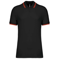 KARIBAN KA272 MEN&- 039;S 2 STRIPED SHORT SLEEVED POLOSHIRT L férfi póló