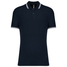KARIBAN KA272 MEN&- 039;S 2 STRIPED SHORT SLEEVED POLOSHIRT L férfi póló