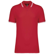 KARIBAN KA272 MEN&- 039;S 2 STRIPED SHORT SLEEVED POLOSHIRT XL