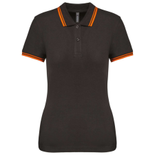 KARIBAN KA273 LADIE'S SHORT-SLEEVED POLOSHIRT WITH CONTRASTING PIPING 2XL munkaruha