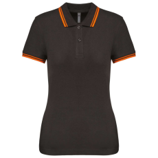 KARIBAN KA273 LADIE'S SHORT-SLEEVED POLOSHIRT WITH CONTRASTING PIPING L