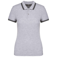 KARIBAN KA273 LADIE'S SHORT-SLEEVED POLOSHIRT WITH CONTRASTING PIPING XS
