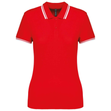 KARIBAN KA273 LADIE&- 039;S 2 STRIPED SHORT SLEEVED POLOSHIRT S munkaruha