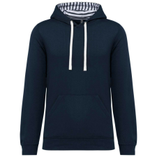 KARIBAN KA4013 UNISEX CONTRAST PATTERNED HOODED SWEATSHIRT 2XL férfi pulóver, kardigán