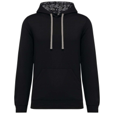 KARIBAN KA4013 UNISEX CONTRAST PATTERNED HOODED SWEATSHIRT 3XL férfi pulóver, kardigán