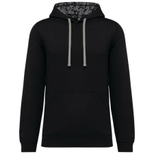 KARIBAN KA4013 UNISEX CONTRAST PATTERNED HOODED SWEATSHIRT L férfi pulóver, kardigán