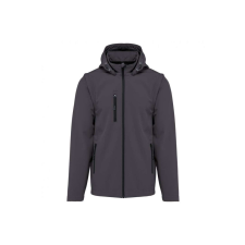 KARIBAN KA422 UNISEX 3-LAYER SOFTSHELL HOODED JACKET WITH REMOVABLE SLEEVES 3XL férfi kabát, dzseki