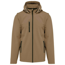 KARIBAN KA422 UNISEX 3-LAYER SOFTSHELL HOODED JACKET WITH REMOVABLE SLEEVES 5XL férfi kabát, dzseki