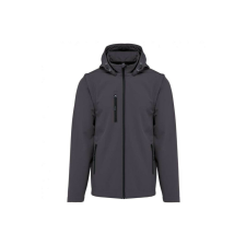 KARIBAN KA422 UNISEX 3-LAYER SOFTSHELL HOODED JACKET WITH REMOVABLE SLEEVES L férfi kabát, dzseki