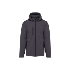 KARIBAN KA422 UNISEX 3-LAYER SOFTSHELL HOODED JACKET WITH REMOVABLE SLEEVES XS