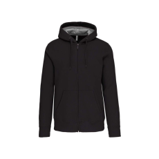KARIBAN KA444 FULL ZIP HOODED SWEATSHIRT M