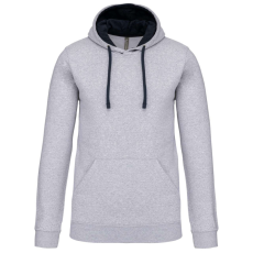KARIBAN KA446 MEN'S CONTRAST HOODED SWEATSHIRT S