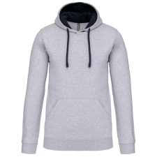 KARIBAN KA446 MEN&#039;S CONTRAST HOODED SWEATSHIRT XS munkaruha