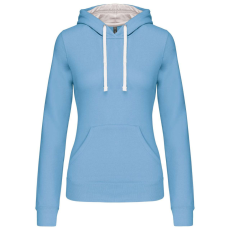 KARIBAN KA465 LADIES’ CONTRAST HOODED SWEATSHIRT S