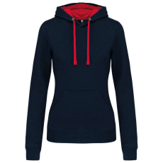 KARIBAN KA465 LADIES’ CONTRAST HOODED SWEATSHIRT XL