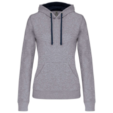 KARIBAN KA465 LADIES’ CONTRAST HOODED SWEATSHIRT XS munkaruha