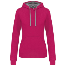 KARIBAN KA465 LADIES’ CONTRAST HOODED SWEATSHIRT XS