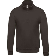KARIBAN KA478 ZIP NECK SWEATSHIRT L