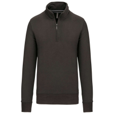 KARIBAN KA487 ZIPPED NECK SWEATSHIRT 2XL férfi pulóver, kardigán