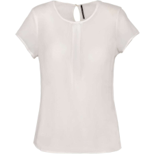 KARIBAN KA5002 LADIES&#039; SHORT-SLEEVED CREPE BLOUSE 38 munkaruha