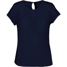 KARIBAN KA5002 LADIES' SHORT-SLEEVED CREPE BLOUSE 38