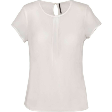 KARIBAN KA5002 LADIES&- 039; SHORT-SLEEVED CREPE BLOUSE 40 blúz