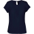 KARIBAN KA5002 LADIES&- 039; SHORT-SLEEVED CREPE BLOUSE 42