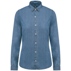 KARIBAN KA509 LADIES’ DENIM SHIRT M