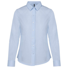 KARIBAN KA510 LADIES’ LONG-SLEEVED COTTON POPLIN SHIRT L