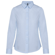 KARIBAN KA510 LADIES’ LONG-SLEEVED COTTON POPLIN SHIRT S blúz