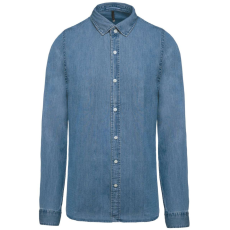 KARIBAN KA512 MEN’S DENIM SHIRT S