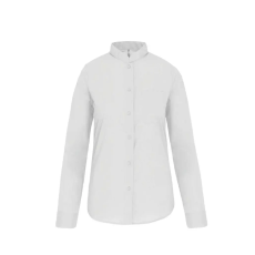 KARIBAN KA514 LADIES' LONG-SLEEVED MANDARIN COLLAR SHIRT 2XL