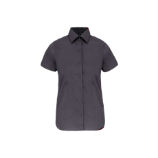 KARIBAN KA532 LADIES' SHORT-SLEEVED COTTON/ELASTANE SHIRT L