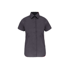 KARIBAN KA532 LADIES&#039; SHORT-SLEEVED COTTON/ELASTANE SHIRT S munkaruha
