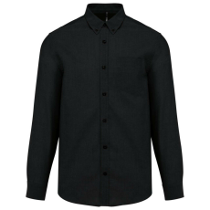 KARIBAN KA533 MEN&- 039;S LONG-SLEEVED OXFORD SHIRT L