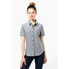 KARIBAN KA536 LADIES&- 039; SHORT-SLEEVED OXFORD SHIRT XS blúz