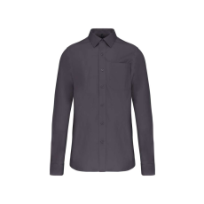 KARIBAN KA541 MEN'S LONG-SLEEVED COTTON POPLIN SHIRT M