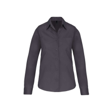 KARIBAN KA542 LADIES&#039; LONG-SLEEVED COTTON POPLIN SHIRT L munkaruha