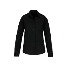 KARIBAN KA542 LADIES' LONG-SLEEVED COTTON POPLIN SHIRT L