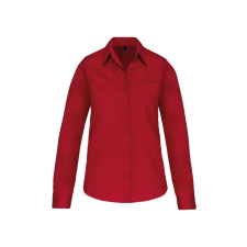 KARIBAN KA542 LADIES' LONG-SLEEVED COTTON POPLIN SHIRT L munkaruha