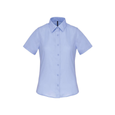 KARIBAN KA544 LADIES' SHORT-SLEEVED COTTON POPLIN SHIRT S
