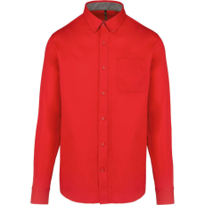 KARIBAN KA586 MEN'S NEVADA LONG-SLEEVE COTTON SHIRT M