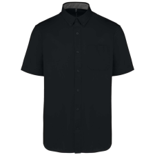 KARIBAN KA587 MEN&#039;S ARIANA III SHORT-SLEEVE COTTON SHIRT L munkaruha