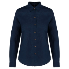 KARIBAN KA589 LADIES' LONG SLEEVE LINEN AND COTTON SHIRT L munkaruha