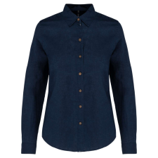 KARIBAN KA589 LADIES' LONG SLEEVE LINEN AND COTTON SHIRT XS munkaruha