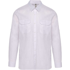 KARIBAN KA590 MEN'S LONG-SLEEVED SAFARI SHIRT L