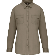 KARIBAN KA591 LADIES' LONG-SLEEVED SAFARI SHIRT M
