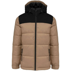 KARIBAN KA6163 UNISEX BI-TONE PADDED JACKET WITH HOOD L