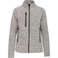 KARIBAN KA9107 LADIES&- 039; FULL ZIP HEATHER JACKET XL női pulóver, kardigán