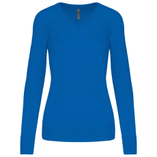 KARIBAN KA966 LADIES' V-NECK JUMPER 2XL